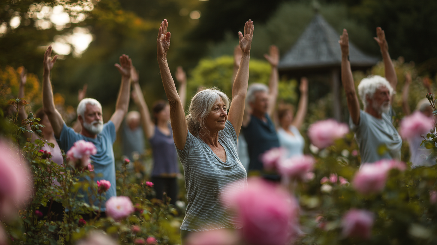 Семейна йога практика в природата
